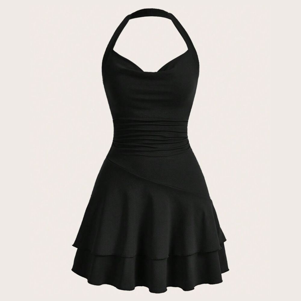 SHEIN MOD Knitted Halter Neck Slim Fit Women’s Dress