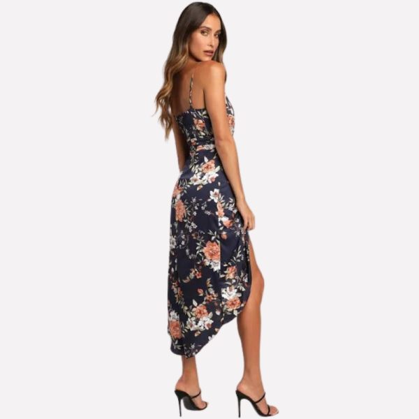 Lulus Exclusive Floral Print Tulip Skirt Midi Dress - Image 5